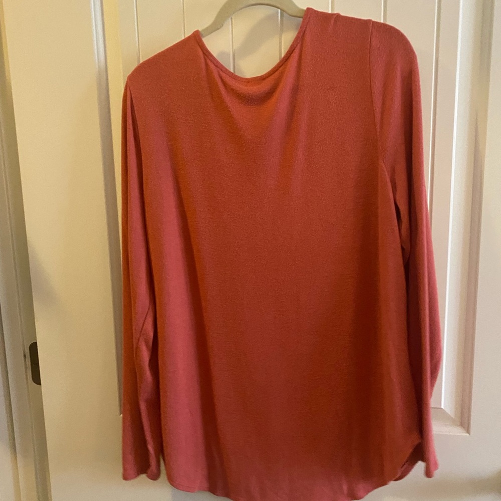 Orange Coral sweater by Old Navy. So soft!